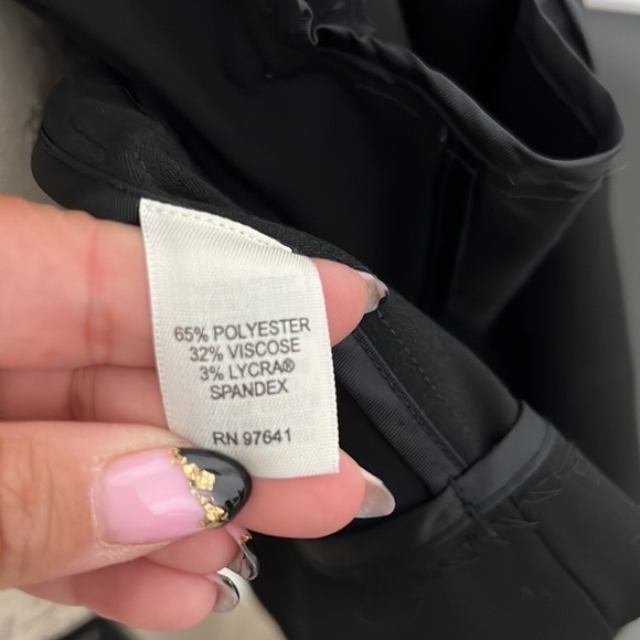 J.Jill Stretch Blazer Long 10 Black Long Sleeve 3 Button Down - Picture 5 of 7